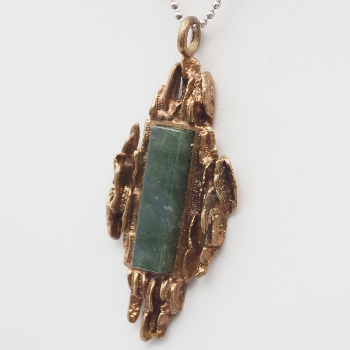 F191 モスアゲート? 瑪瑙 メノウ MADE IN FINLAND刻印