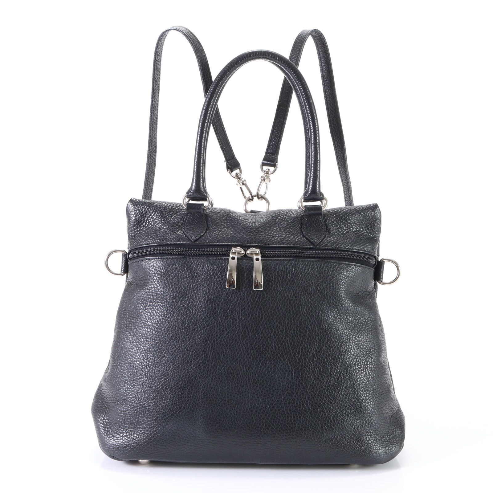 極美品 LANZETTI ランゼッティ イタリア製 3WAY レザー リュックサック 