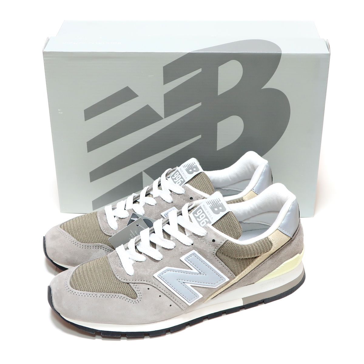 USA米国製U996TE新品29cmグレーxネイビーGREY DAY灰色スエード
