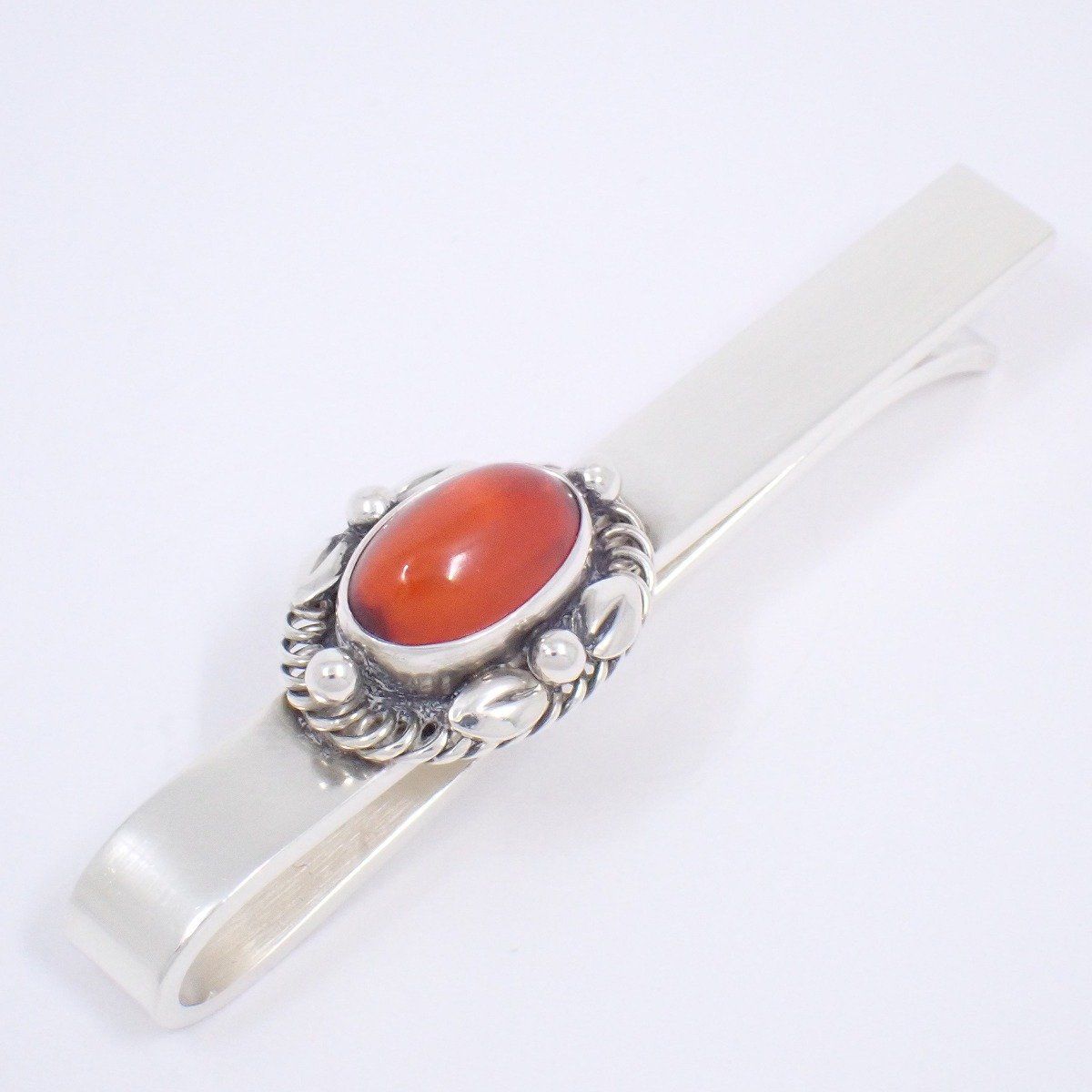 GEORG JENSEN ジョージジェンセン 17 ネクタイピン タイピン タイバー シルバー925 琥珀