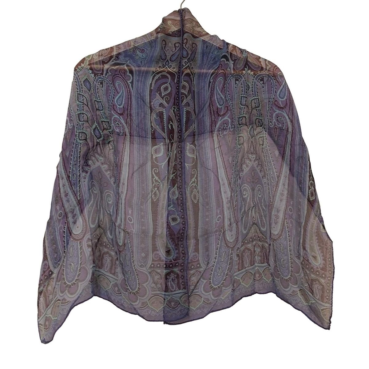 人気海外ブランドアイテム｜ファッション通販 ETRO(エトロ) ストール(ショール)美品 - ネイビー×パープル 小物