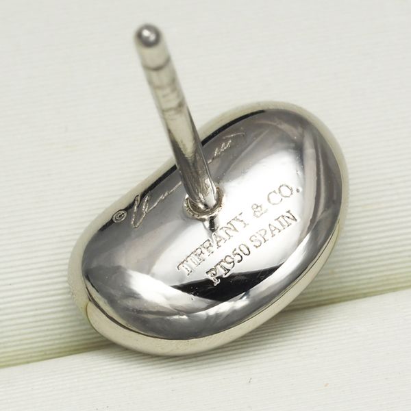 ティファニー ピアス ダイヤ ダイヤモンド ビーン パヴェ 片耳 Pt950  