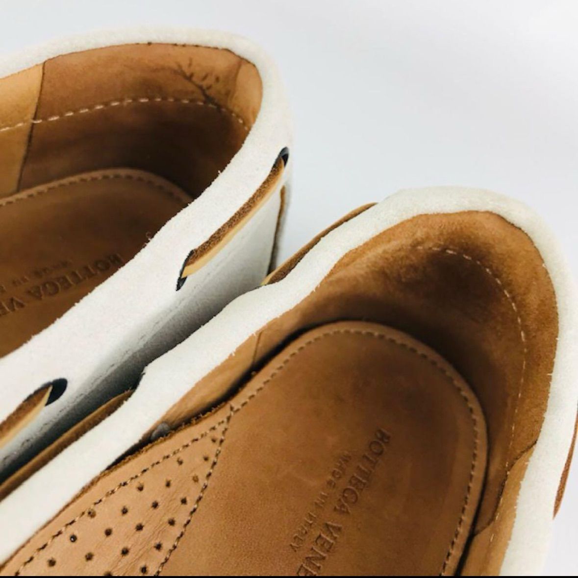 BOTTEGA VENETA ボッテガヴェネタ モカシン イントレチャート BOTTEGA VENETA・ボッテガヴェネタ☆レディース スエードレザー