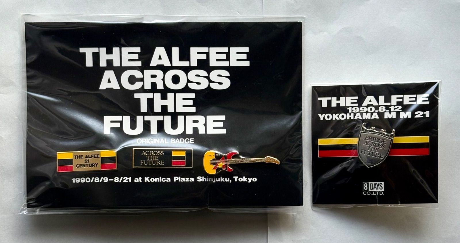 ガッレリーア　ピンバッジセット THE ALFEE グッズ 1990 BRIDGE ACROSS THE FUTURE ピン バッジ