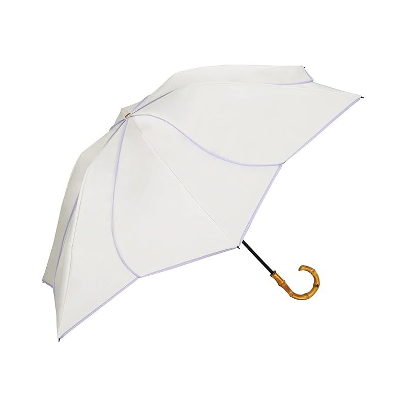 【2024】Wpc. 最強の日傘 UVO(ウーボ)折りたたみ傘／3段 フローラル オフ 《遮光率＆UVカット率100%/UPF50＋/遮熱/晴雨兼用》 親骨55cm レディース バンブー おしゃれ 可愛い 女性 UVO3F-020 1