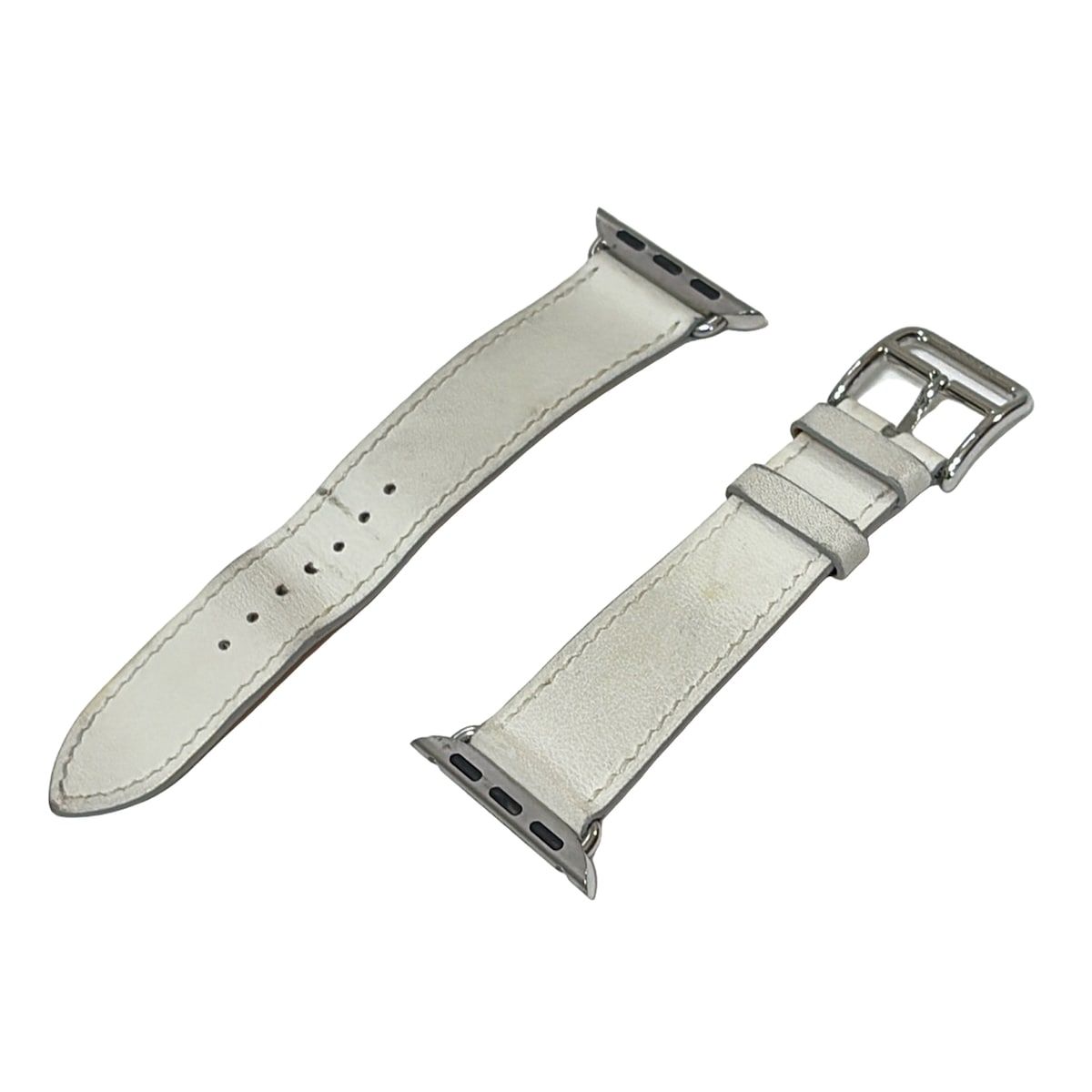 HERMES エルメス 小物 - 白 腕時計替えベルト|アップルウォッチ用替えベルト