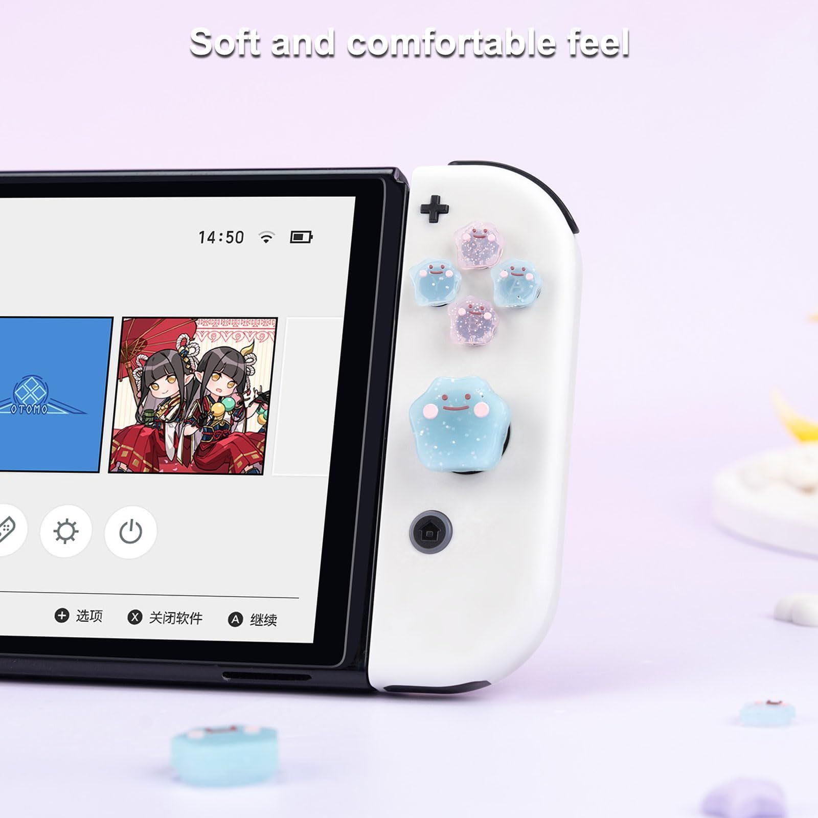 人気商品】Jusy Switch スティックカバー ジョイコン ボタンカバー ...