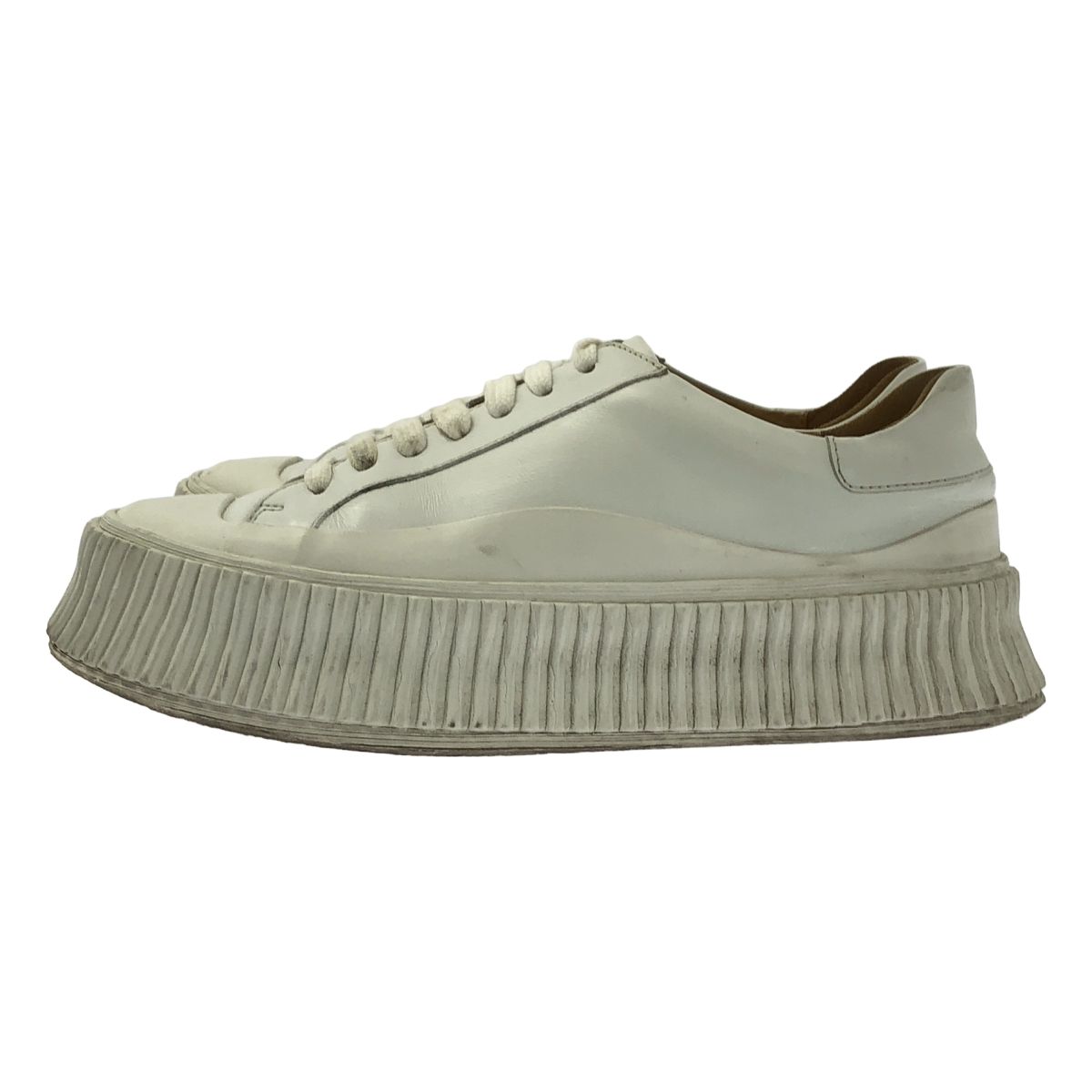 JIL SANDER / ジルサンダー | レザー プラットフォームスニーカー | 36 