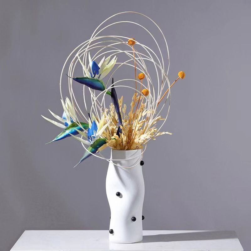 モノトーン インテリア ドライフラワー アートプランツ 置物 花瓶