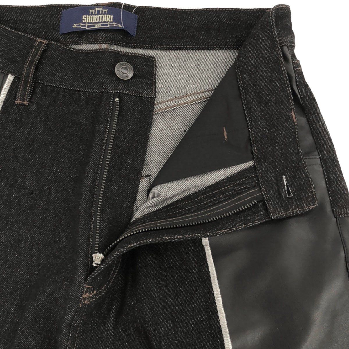PINTUCK MEGA FLARE SLACKS 【BLACK】 | SHIKITARI