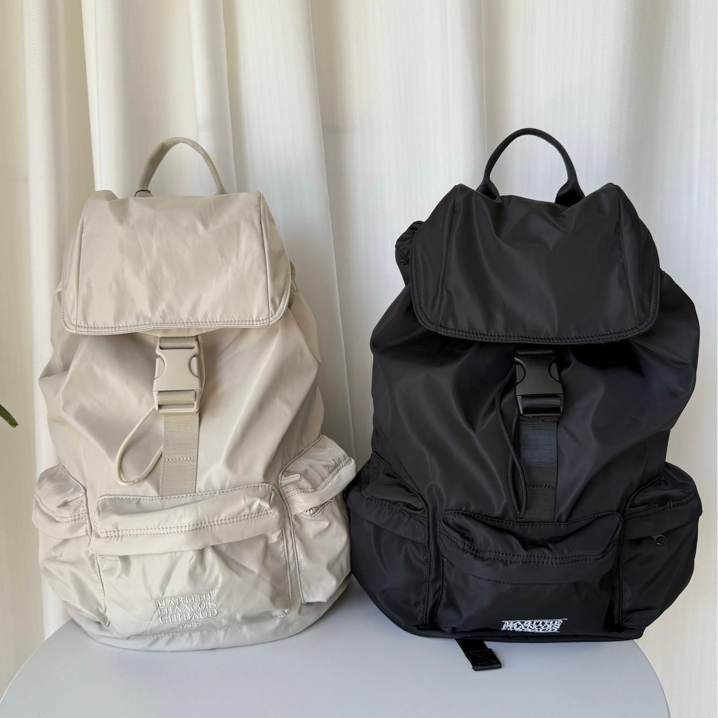 marithe francois girbaud リュック ♥MARITHE♥CLASSIC LOGO STOPPER POCKET BACKPACK (Marithe +