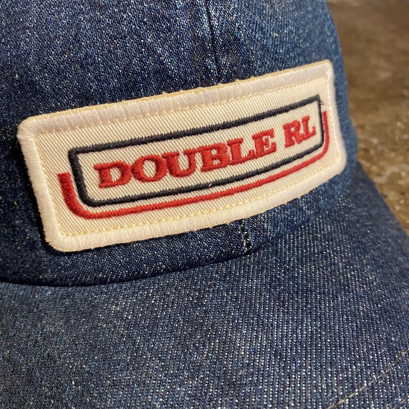 RRL デニムトラッカーキャップ DOUBLE RL パッチロゴ ダブル