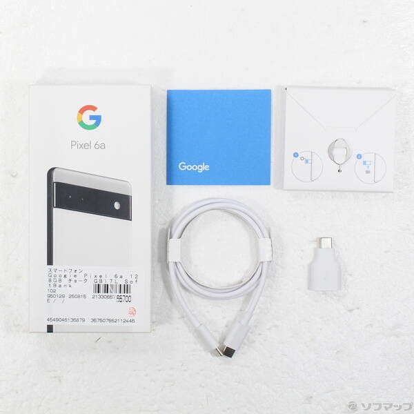 中古品〕 Google Pixel 6a 128GB チョーク GB17L Softbank SIM