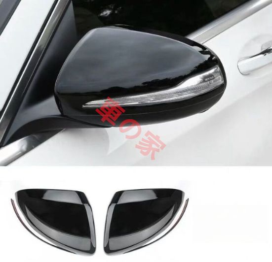 ベンツ Cクラス W205 E Ｗ213 GLC X253 GLB X247 右ハンドル用 2色選択 ドアミラーカバー 外装ガーニッシュ CYB71