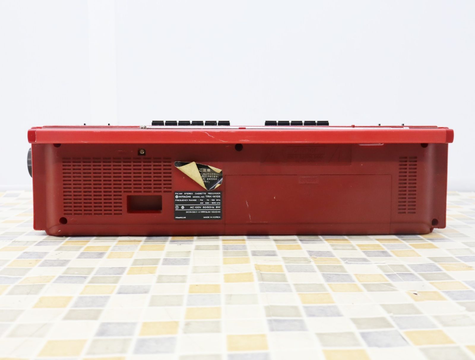日立　ラジカセ　TRK-W5　ジャンク 日立 ラジカセ TRK-5750。 カセット部分がダメなジャンク品