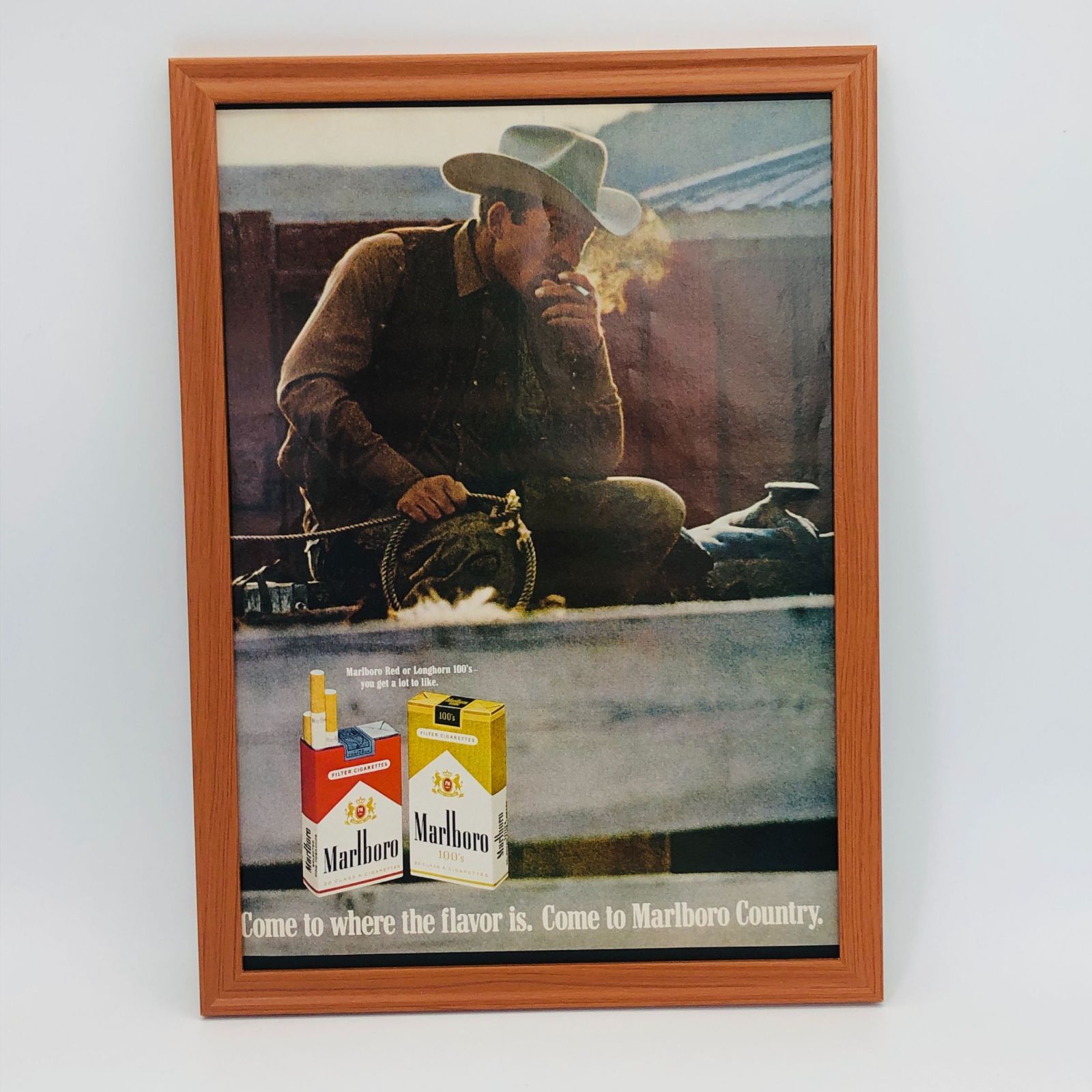 ビンテージ 広告 当時物 ポスター 『 マルボロ 煙草( Marlboro