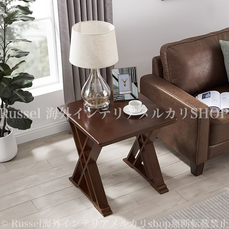 サイドテーブル コーヒーテーブル 四角 シンプル ウォールナット材