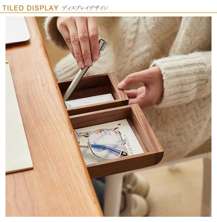 デスク下収納ボックス 引き出し収納 木製 竹製 小物収納 整理整頓