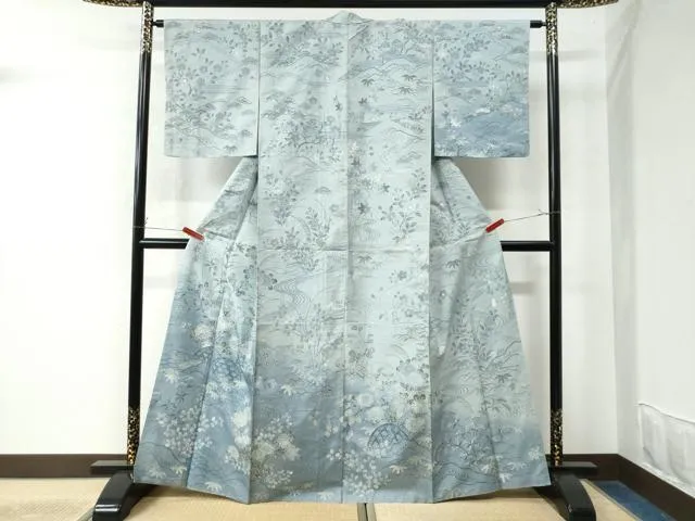 たけまま 江戸本藍染 小林文次郎 抽象的な花唐草 小紋 端布証紙ガード加工 2025年最新】小林文次郎の人気アイテム - メルカリ