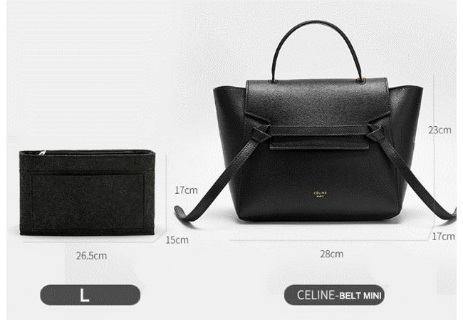 CELINE ベルトバッグ ミニ セリーヌ ベルト対応 マイクロ ミニ バッグインバッグ ポーチ