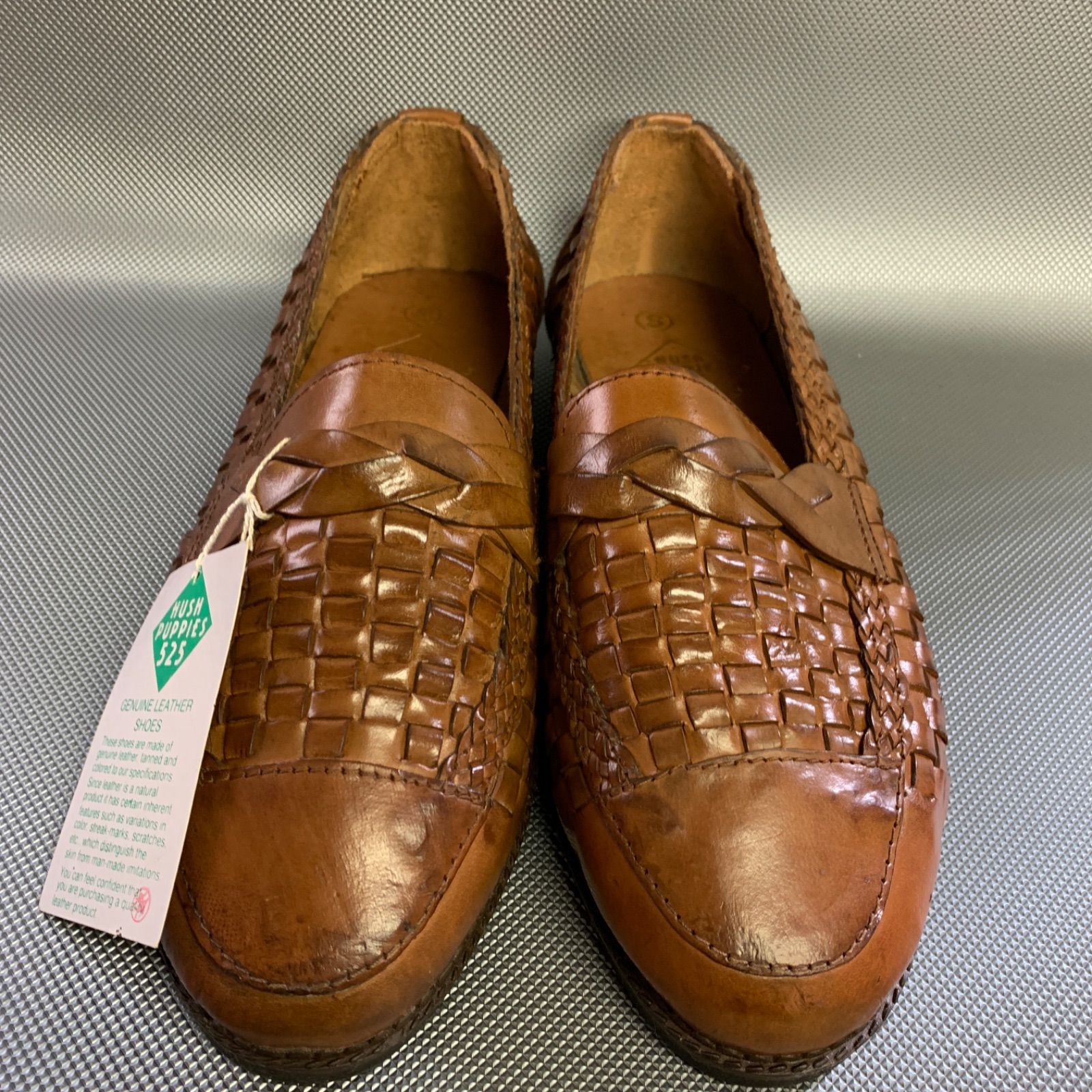 Hush Puppies ハッシュパピー 525 編み込み ローファー 靴 ワラチ風 