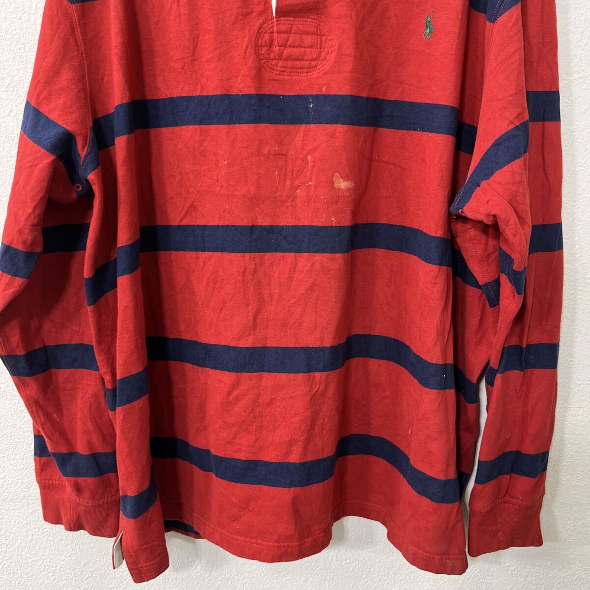 POLO RALPH LAUREN 長袖 ラガーシャツ 4XL レッド ポロ ラルフ