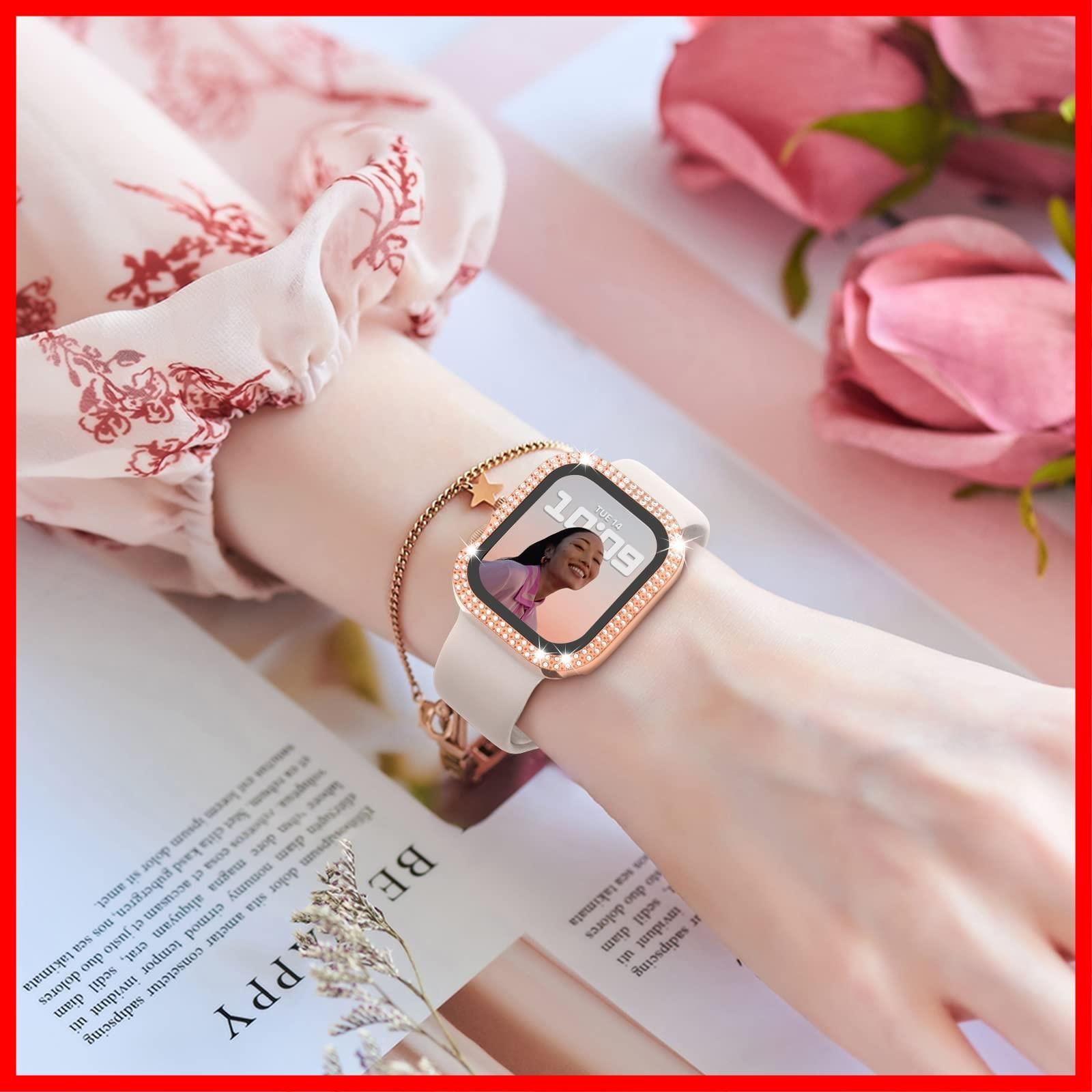 豪華☆Apple Watch カバーベルトアップルウォッチピンクキラキラ