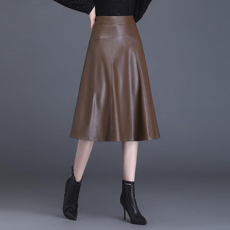 Vintage CELINE ブラウン フレアスカート 38サイズ レディースフレア