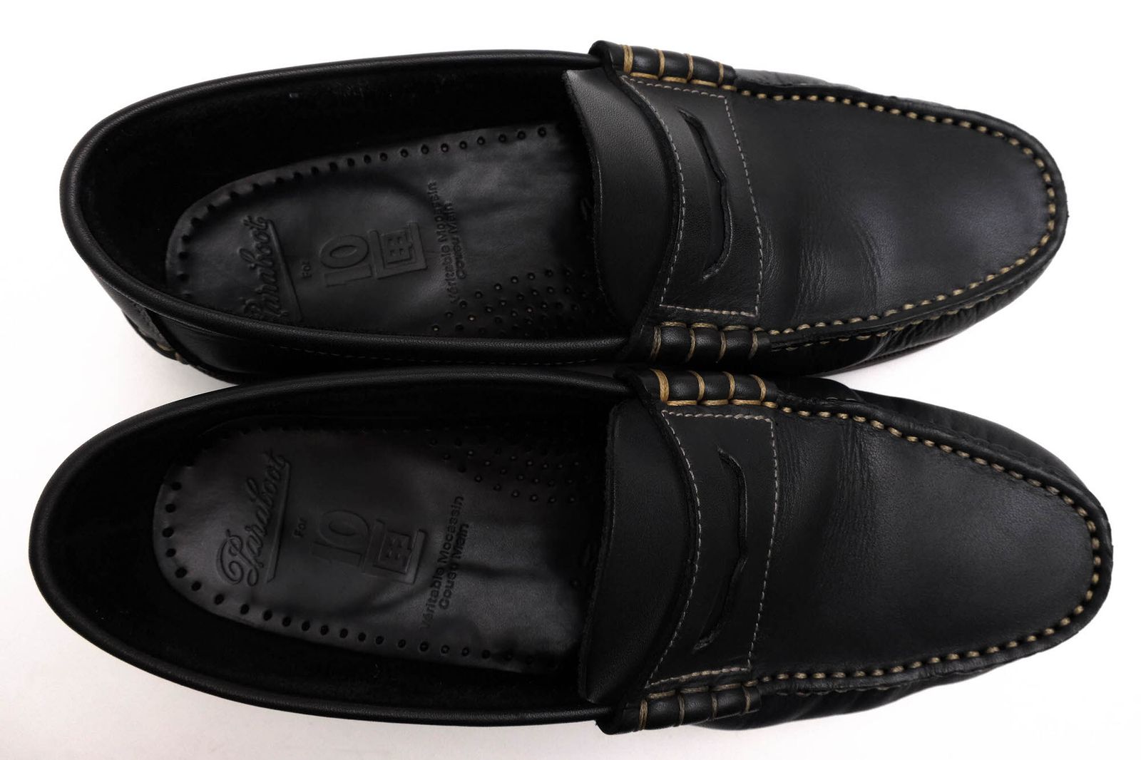 パラブーツ Paraboot コインローファー ペニーローファー シューズ 靴 メンズ 男性 男性用 レザー 革 本革 ブラック 黒 CORAUX コロー ビーフロール スリッポン モカシン