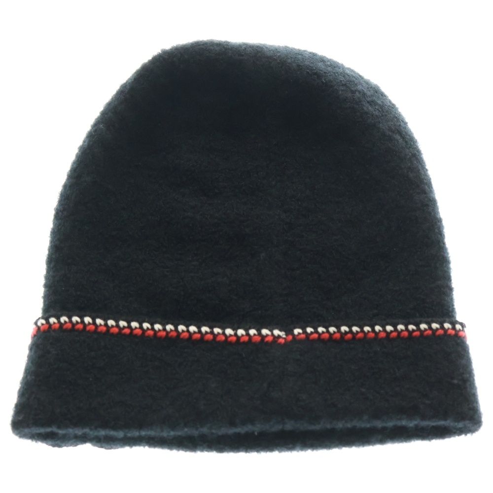 CHANEL (シャネル) 編込みライン ココマーク カシミア ニットキャップ