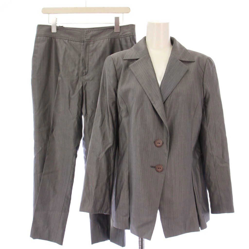 日本製【HIROKO KOSHINO】裏起毛スムースジャケット　SIZE38 ヒロココシノ HIROKO KOSHINO セットアップ テーラード