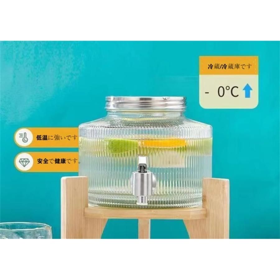 冷水筒 ドリンクサーバー 蛇口付き ガラス貯蔵タンク ドリンクディスペンサー 貯蔵タンクウォータージャグ用 クリア 果実酒びん 貯蔵ジャー - メルカリ ドリンクサーバー 蛇口付き ガラス貯蔵タンク ドリンクディスペンサー 貯蔵タンク2.5Lウォータージャグ用 クリア 果実酒びん 貯蔵