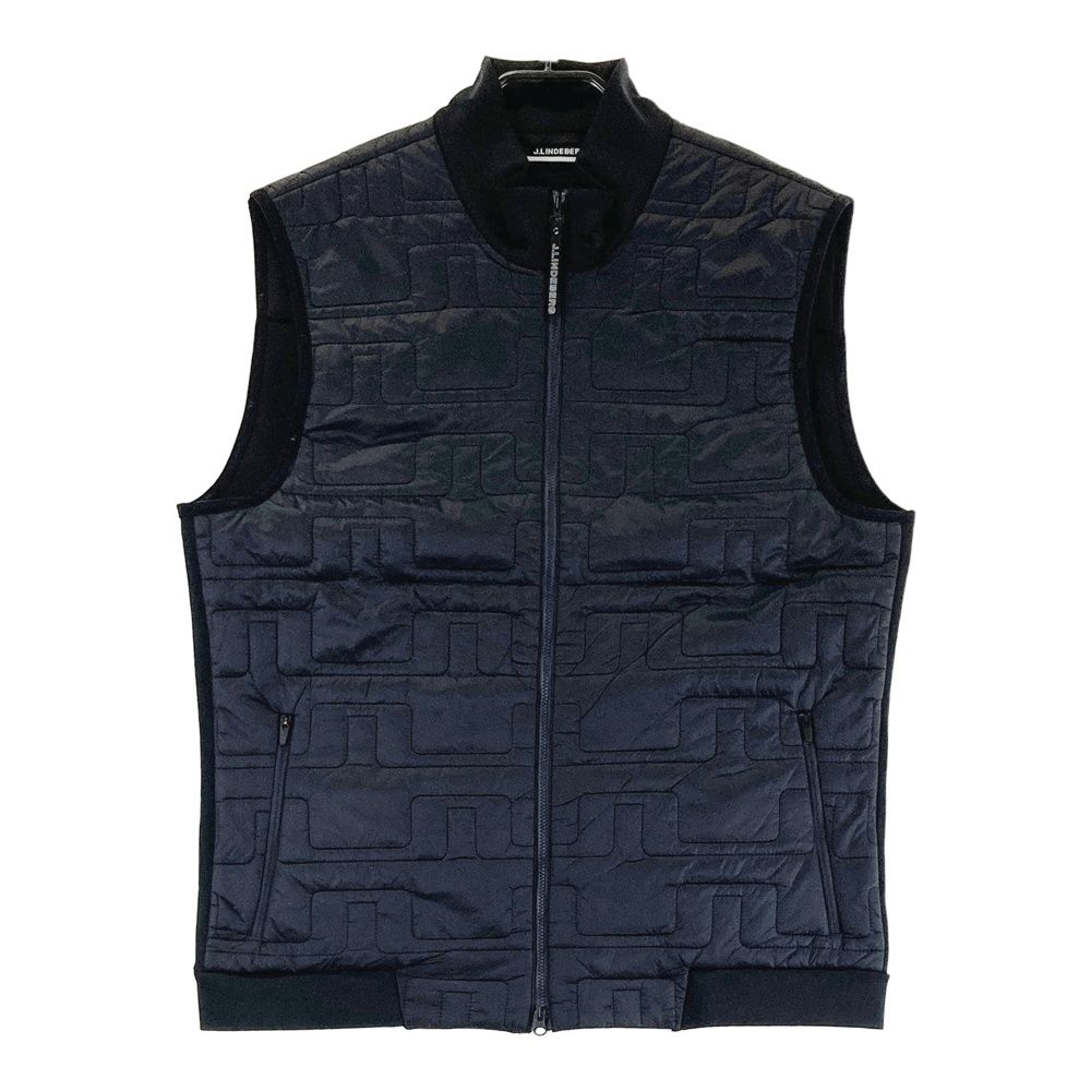 驚きの破格値，セール サイズ：48 J.LINDEBERG ジェイリンドバーグ 071-49071 中綿ベスト Quilt Hybrid Vest  ブラック系 [240101517008] ゴルフウェア メンズ ストスト ベスト