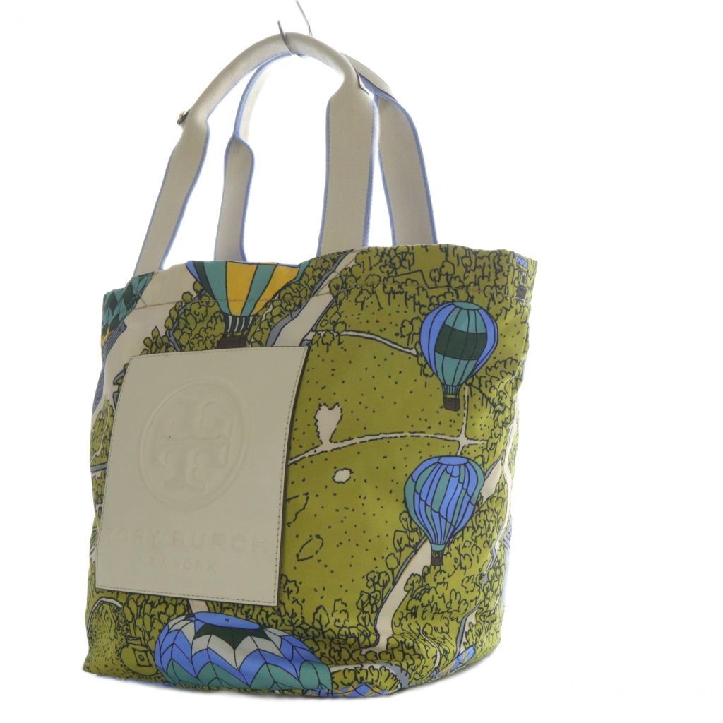 Tory Burch トリーバーチ トートバッグ 気球柄 ナイロントート トリーバーチ TORY BURCH トートバッグ ハンドバッグ 気球モチーフ