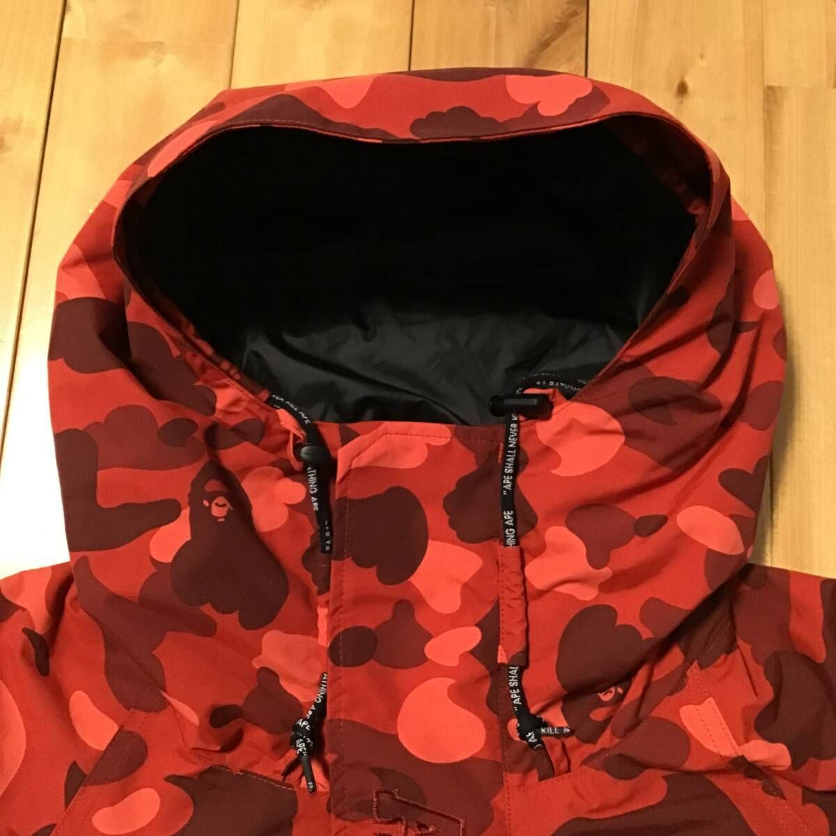 ☆XL☆ Red camo スノボジャケット a bathing ape BAPE