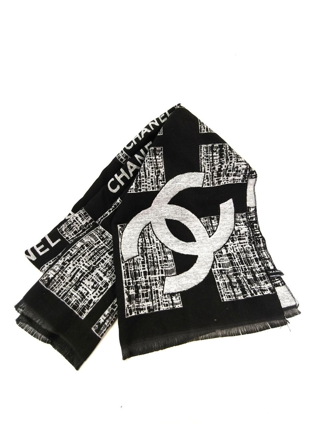 CHANEL シャネル ココマーク カシミヤ シルク ストール スカーフ