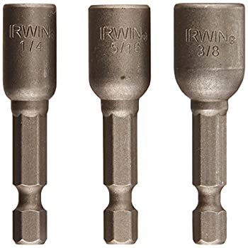 Irwin Tools IWAF242-3 Magnetic Nutsetters 1-7/8-Inch 3 Piece Set 141［並行輸入］