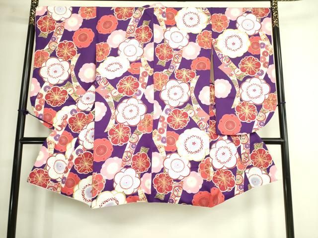 平和屋着物○小振袖 二尺袖 舞梅文 金彩 DAAX1935op