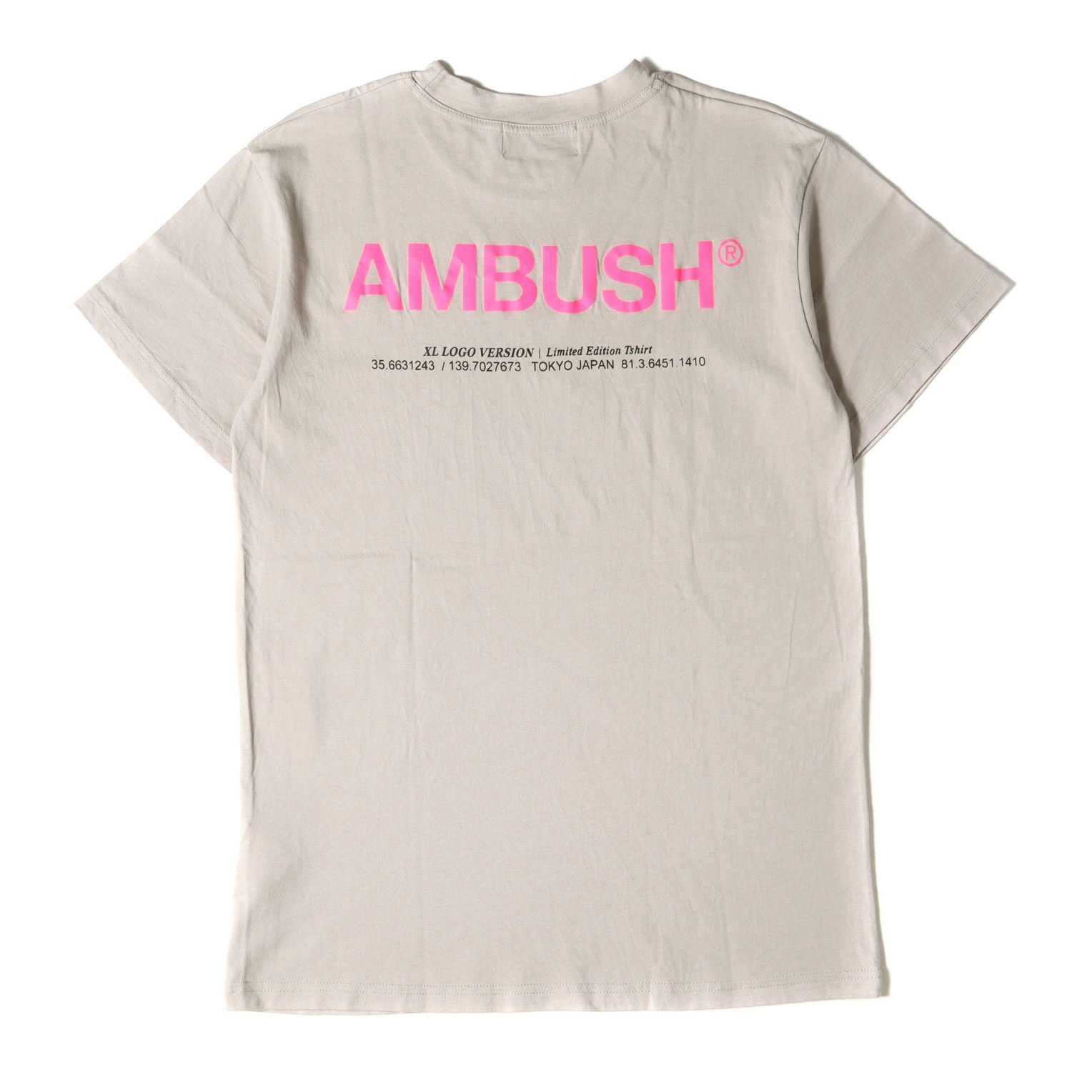 美品 AMBUSH アンブッシュ Tシャツ バックロゴ クルーネックTシャツ XL ...