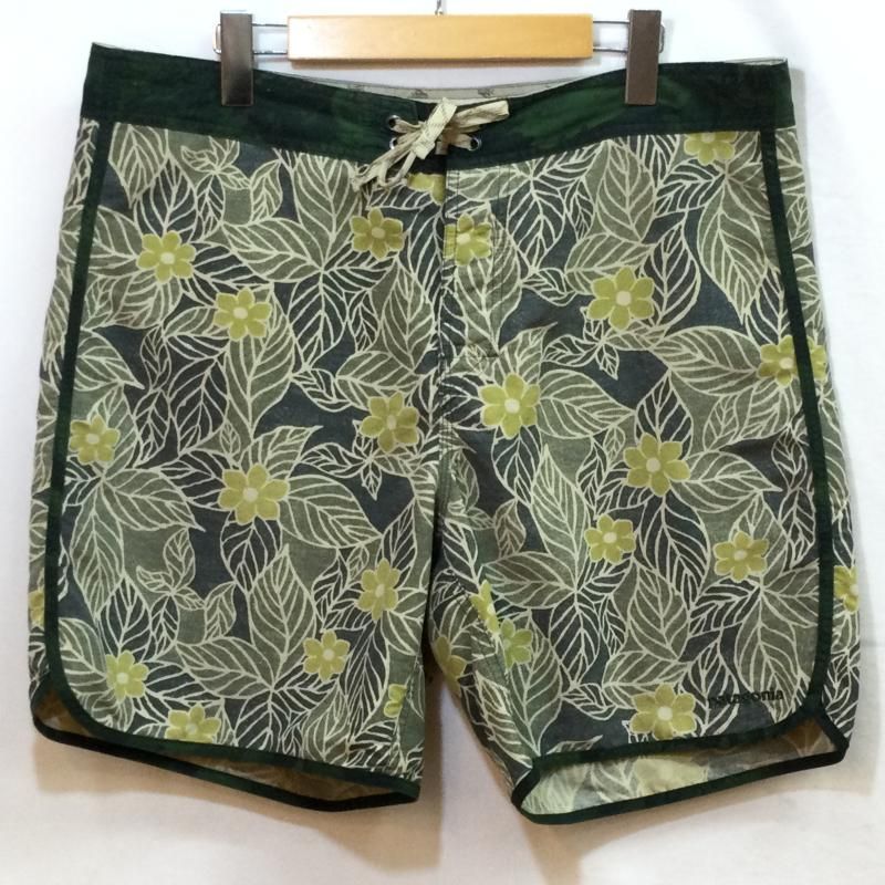 patagonia パタゴニア パンツ ショートパンツ スカラップヘム ウェーブフェアラー ボタニカル 総柄 ボード ショーツ ショート サーフ バギーズ パンツ 33 86730