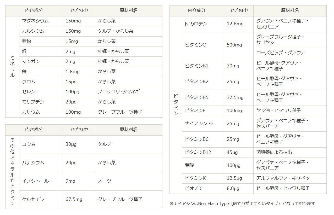 ニューサイエンス マルチミネラルビタミン