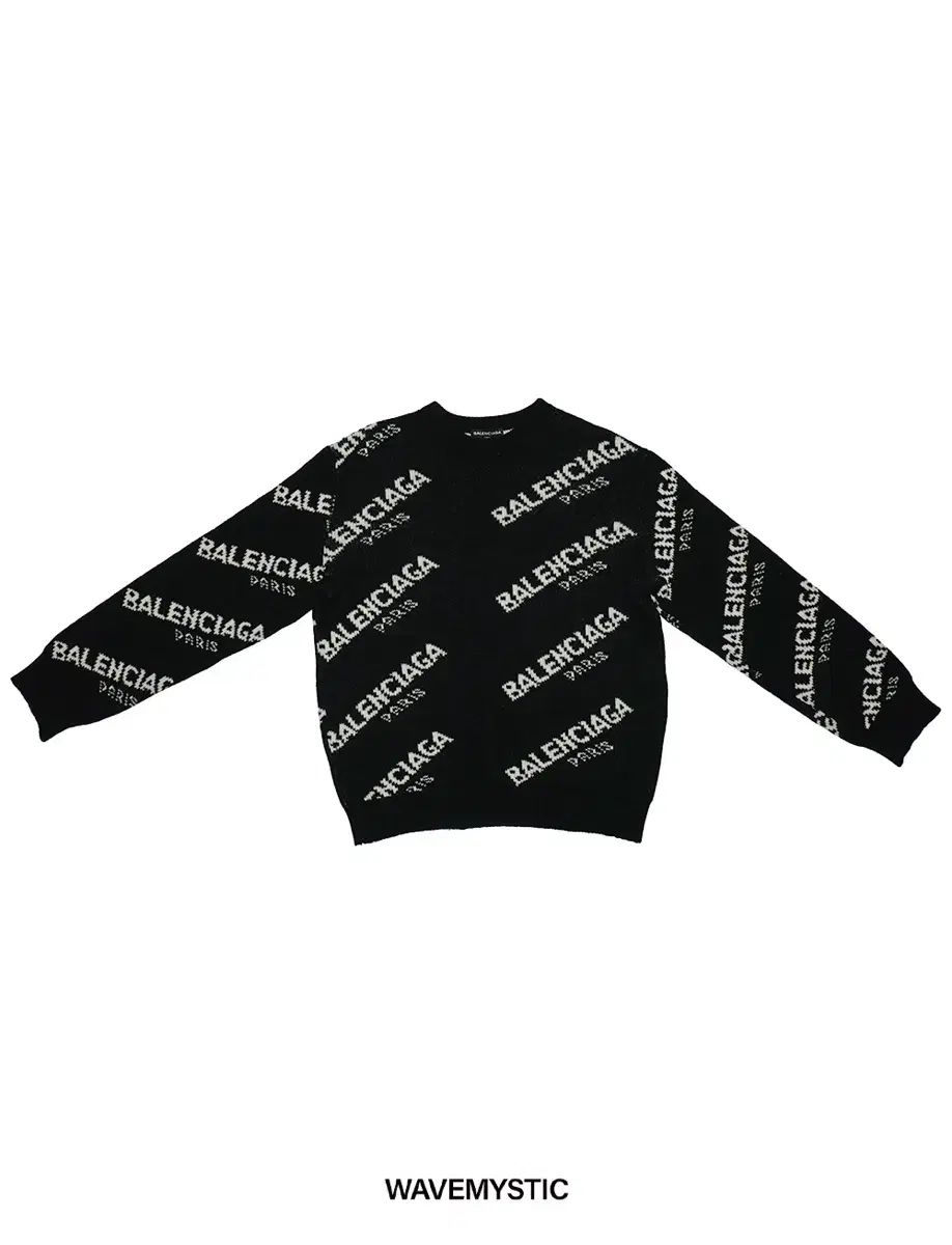 BALENCIAGA バレンシアガ ロゴ ニット セーター 黒