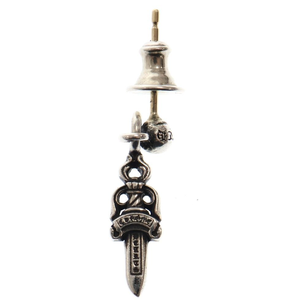 CHROME HEARTS (クロムハーツ) DRP STCK DGGR スタックダガードロップ シルバーピアス