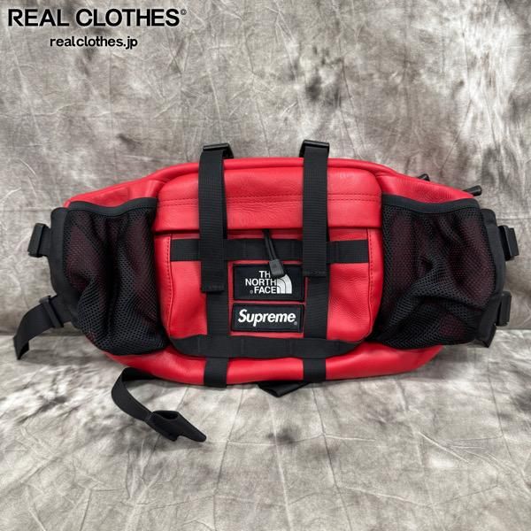 シュプリーム　ノースフェイス　18AW　レザーマウンテン ボディバッグ Supreme シュプリーム 18AW レザーマウンテンウエストバッグ