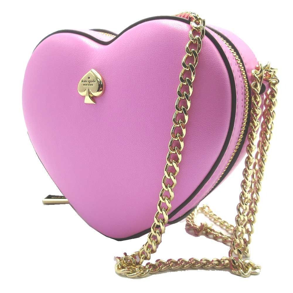 ケイトスペード バッグ ショルダーバッグ kate spade NEW YORK LOVE SHACK レザー 3D ミニ ハート チェーンショルダー 斜め掛け KK209 650 ピンク系 アウトレット レディース