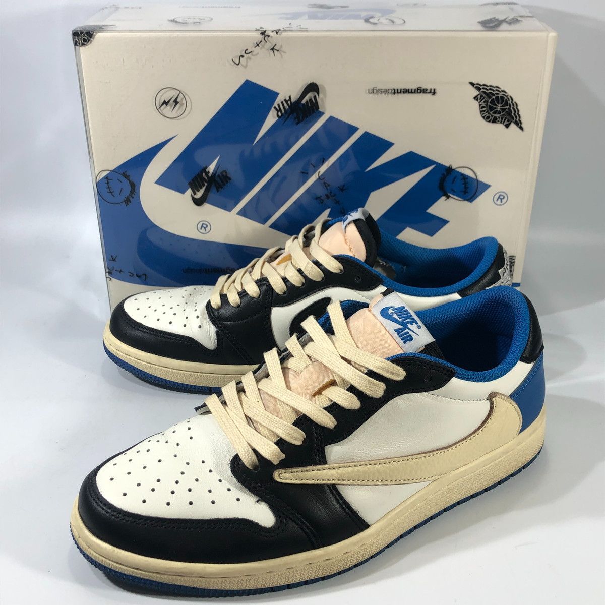Travis Scott Fragment Nike Air Jordan 1 Low OG SP Military Blue