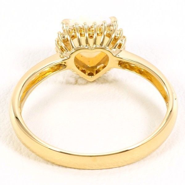 K18YG リング ring 指輪 11号 オパール 0.53 ダイヤ 0.11 総重量約2.1g