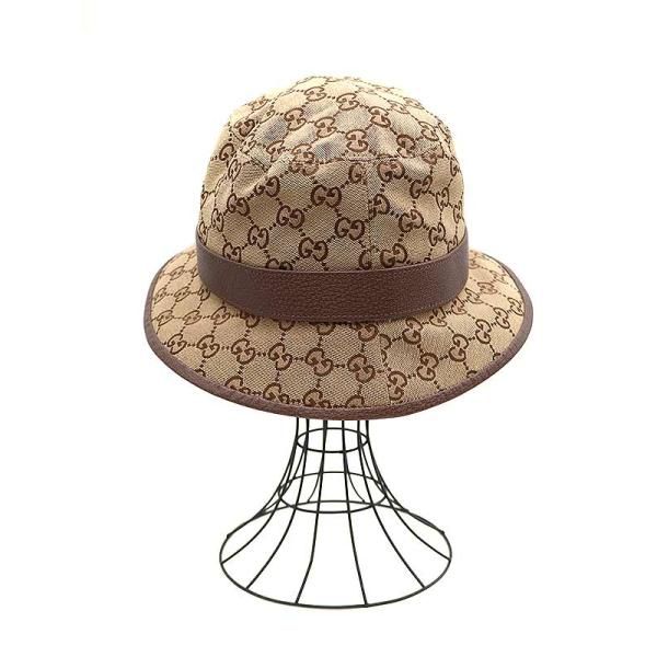 GUCCI グッチ GGキャンバス フェドラハット バケットハット ベージュ GUCCI GGロゴ バケットハット ベージュ フリーサイズ グッチ