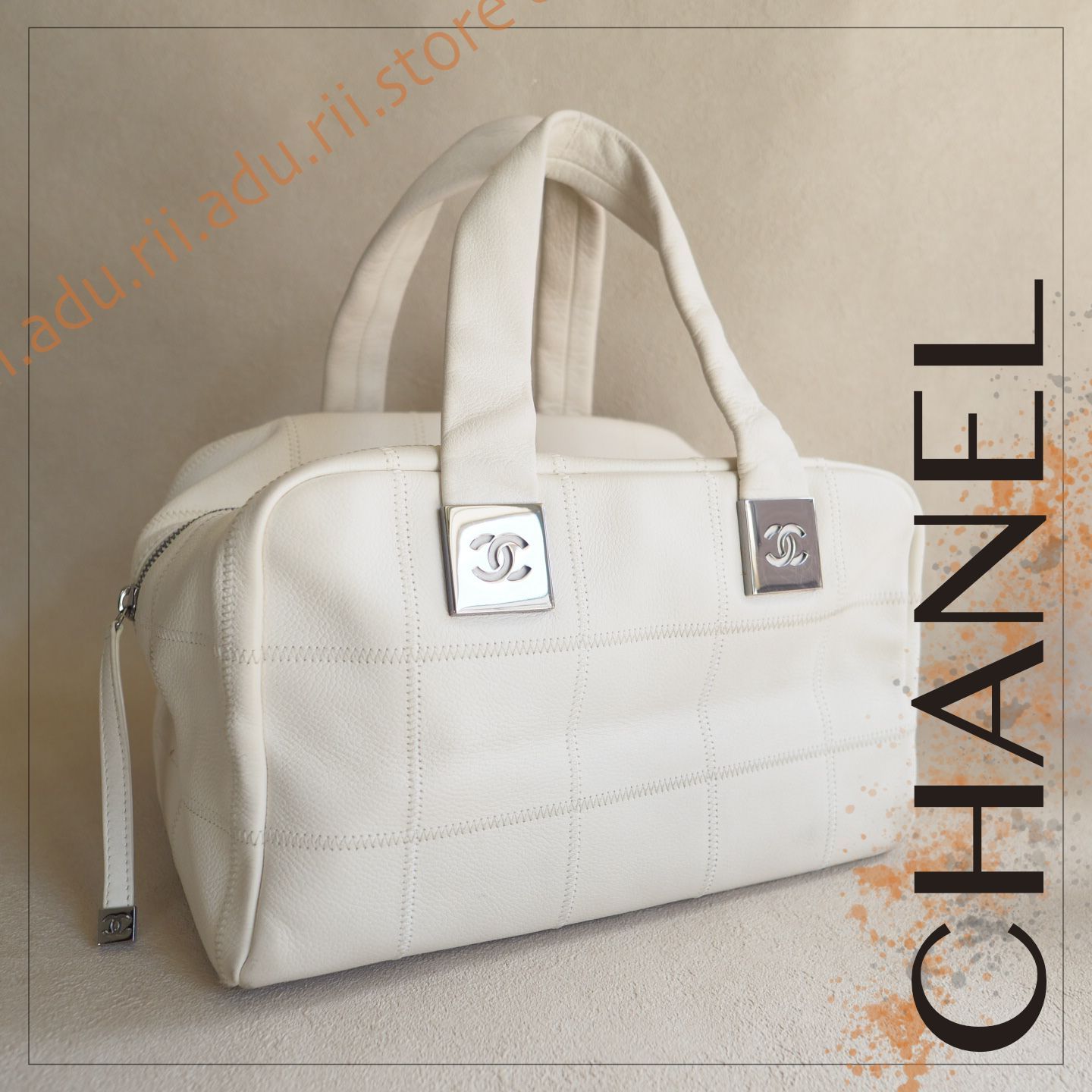 廃盤希少美品☆ シャネル CHANEL チョコバー ハンドバッグ ボストン