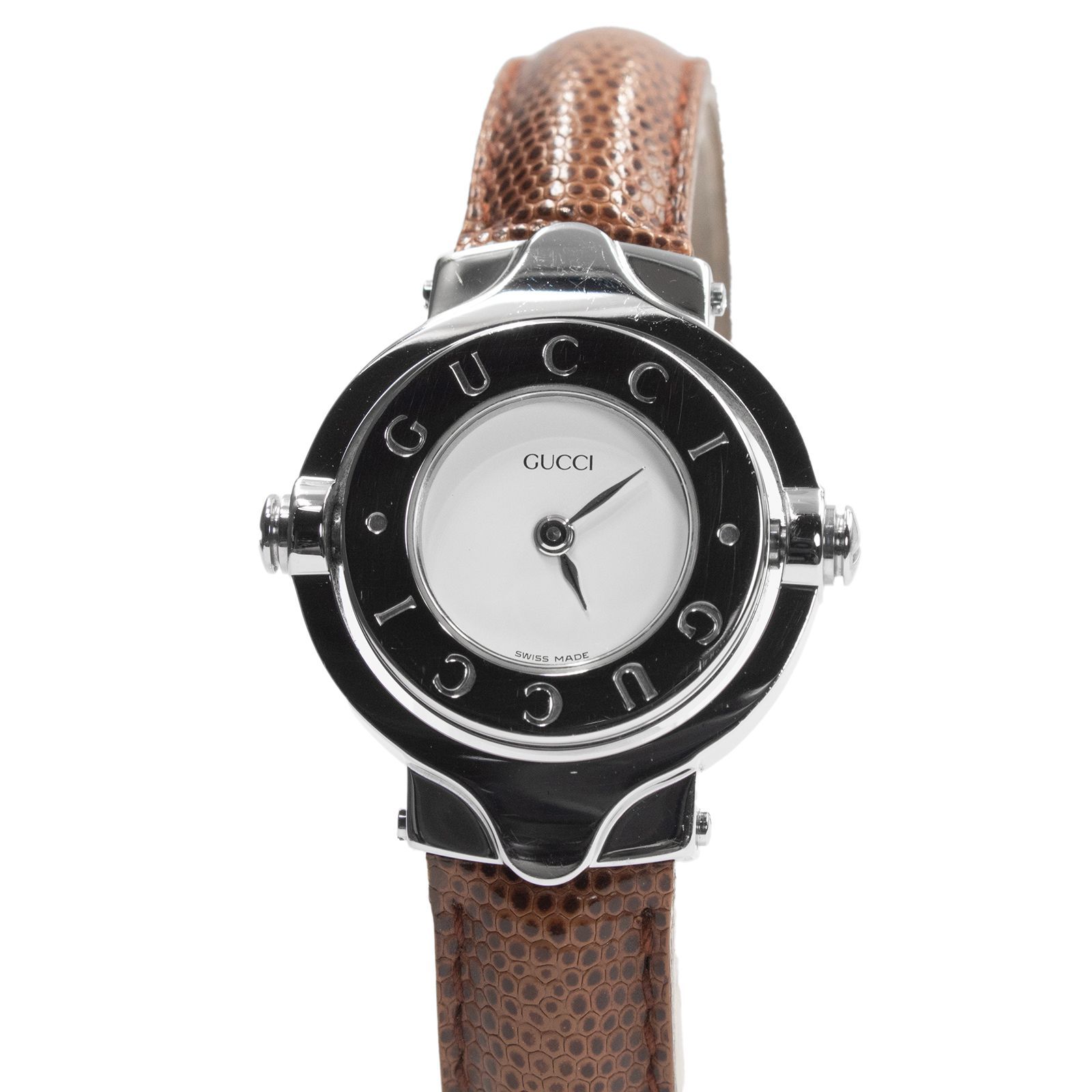 GUCCI グッチ ターンフェイス リバーシブル バングルウォッチ